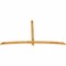 Ekena Millwork Bellingham Rough Sawn Timber Gable Bracket, Western Red Cedar, 108"W x 58"H x 2"D x 4"F, 13/12 Pitch GBW108X58X0204BEL00RWR - alternate 3
